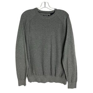 Chaps Men‎ Long Sleeve Knit Pullover Sweater Gray Size L